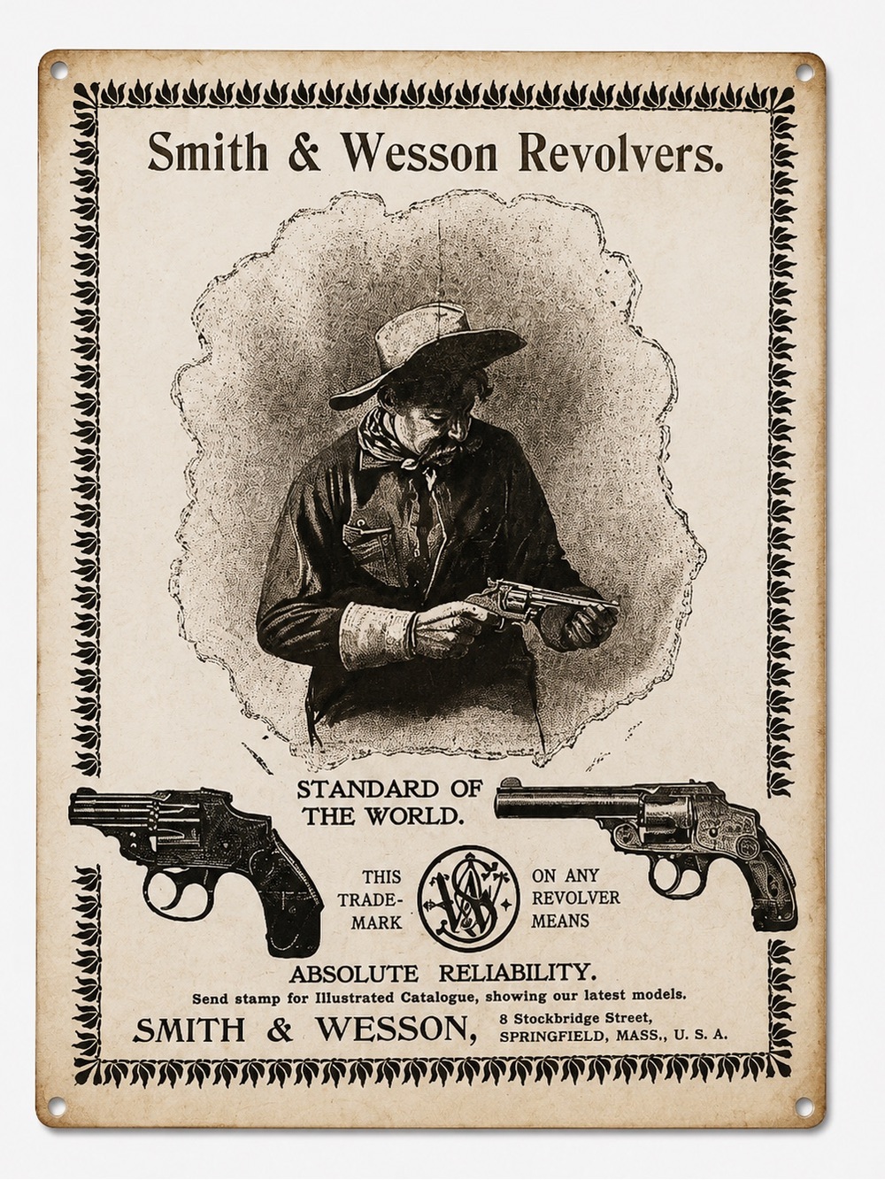 NEW Smith & Wesson Metal Sign